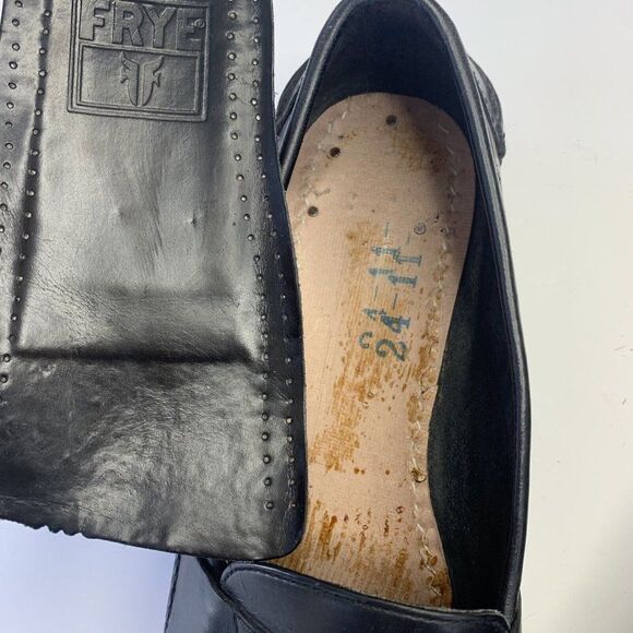 Frye Black Leather Penny Loafers Shoes ***PLS READ*** - Picture 13 of 14